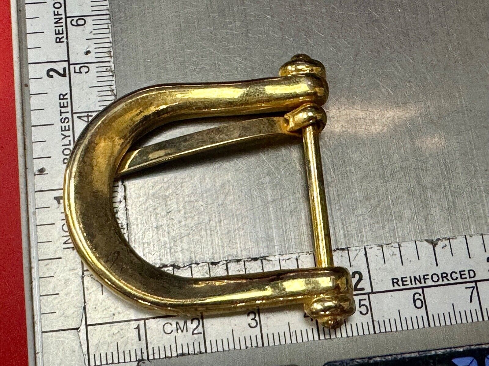 Vintage antique replacement smooth curves u shaped belt buckle