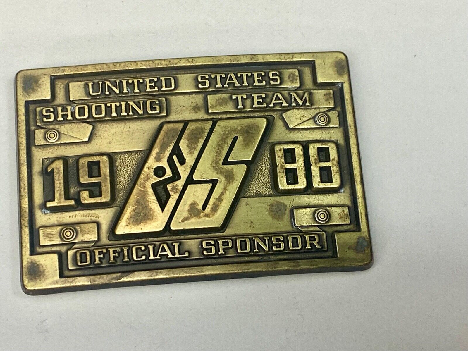 United States Shooting Team 1988, Official Sponsor Belt Buckle Seoul Korea