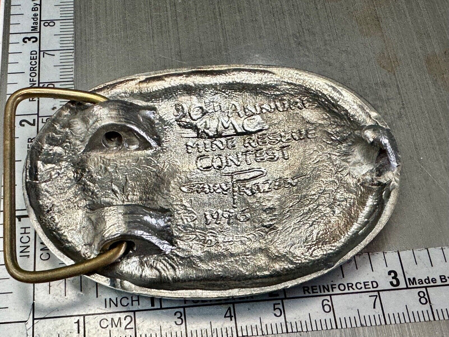 20th ANNUAL ROCKY MOUNTAIN COAL MINE RESCUE BELT BUCKLE! VINTAGE! GARY PRAZEN 96