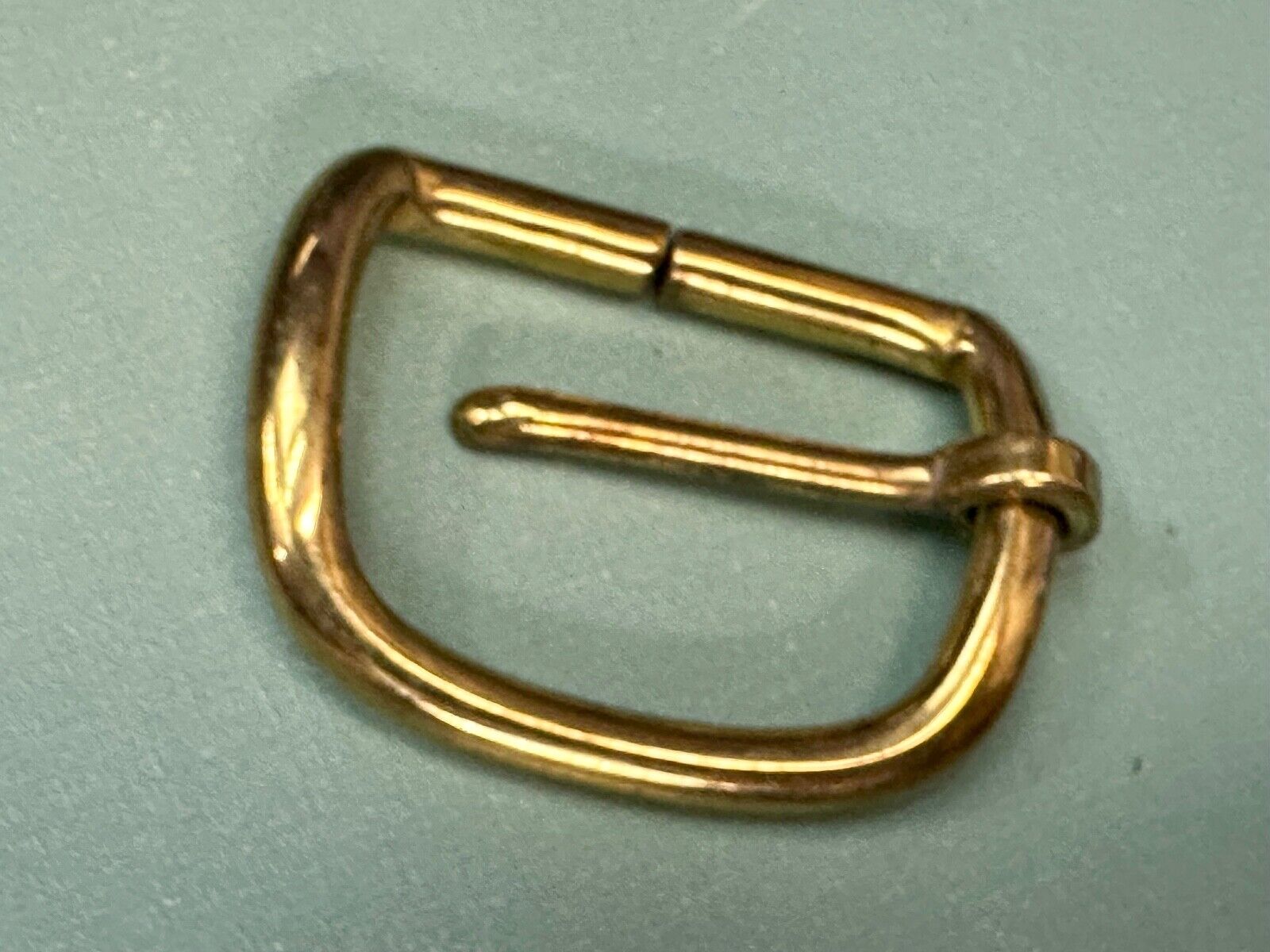 Vintage curved rectangle replacement belt buckle marked W