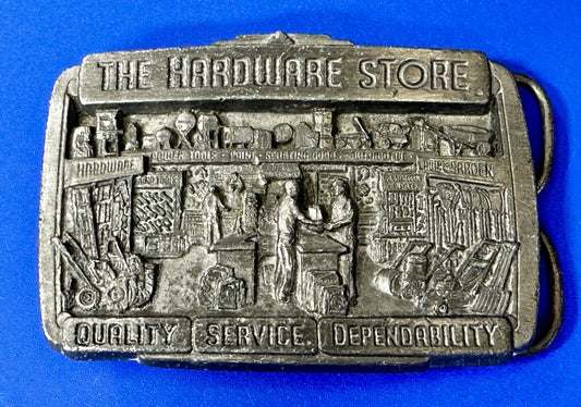 The Hardware Store - Quality Service Dependability Commemorate 1987 Belt Buckle