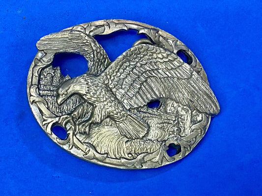 Vintage 1990 C+J See Through Hunting Flying Diving American Eagle Belt Buckle 
