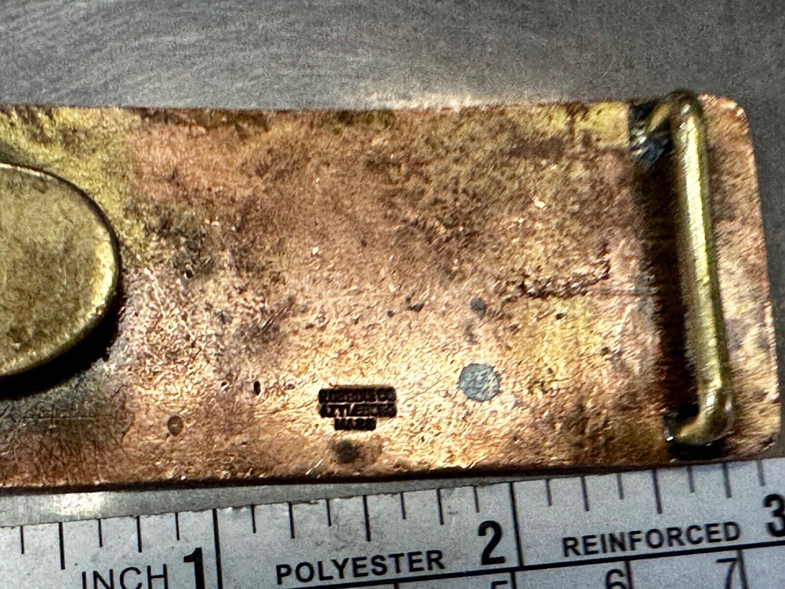 Ames School University Antique Robbins Co Attleboro Mass Belt Buckle