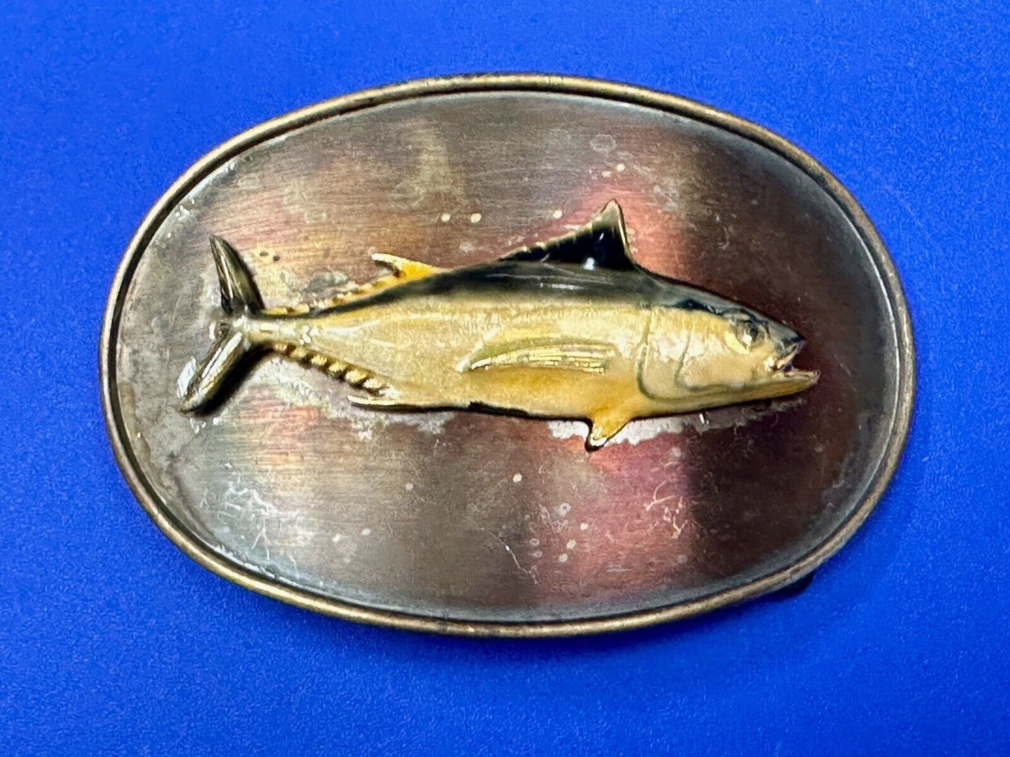 Vintage Fish Fishermans Gift! Retro RainTree Belt Buckle