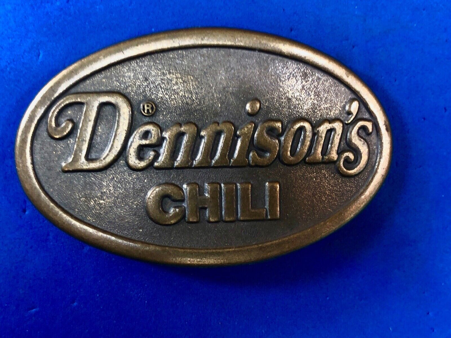 Vintage 1970s Dennisons Chili Belt Buckle Conagra Ad Advertising Promo
