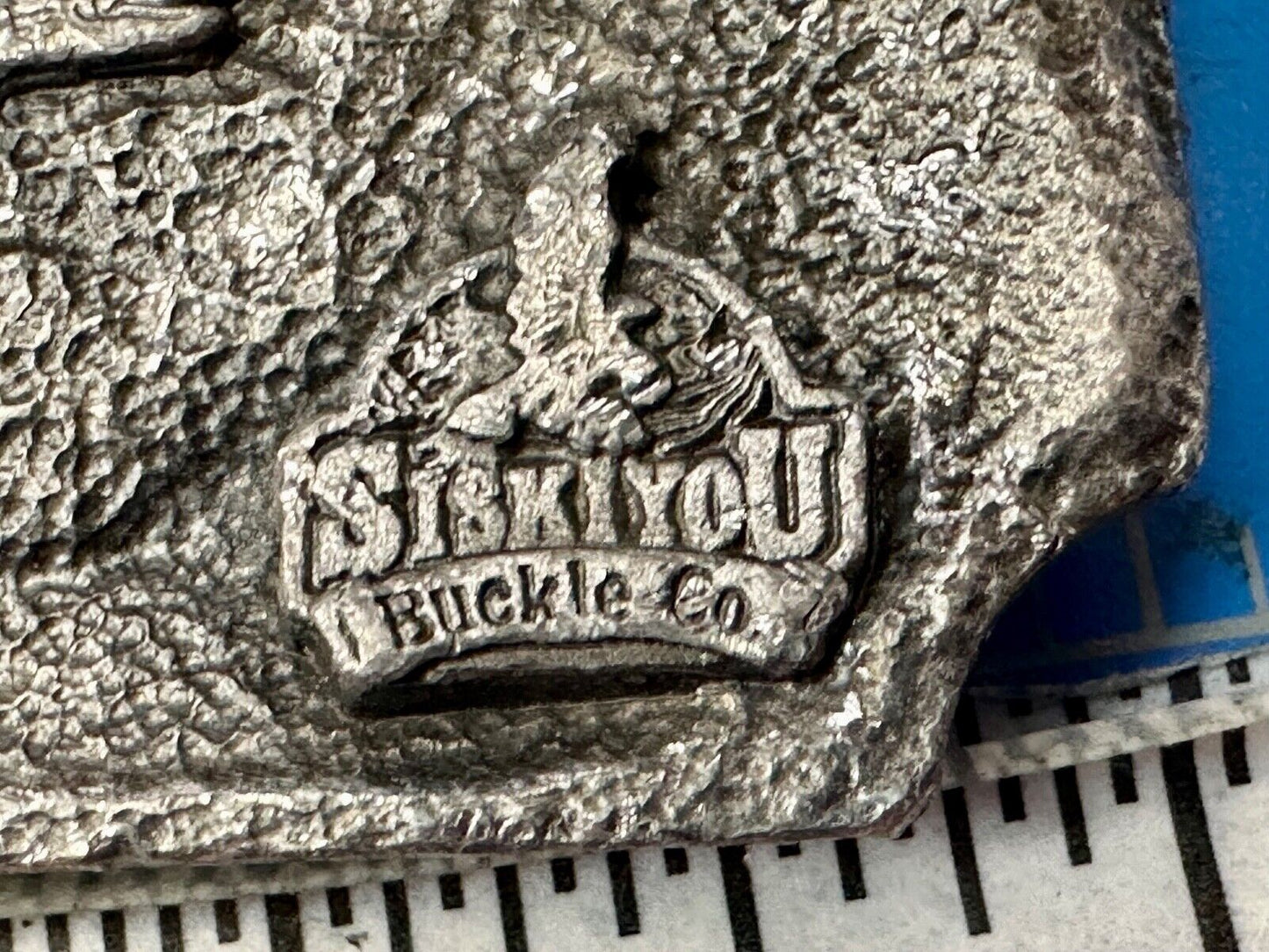 A Bad day fishing better than good day working - Vtg. Siskiyou 1989 belt buckle