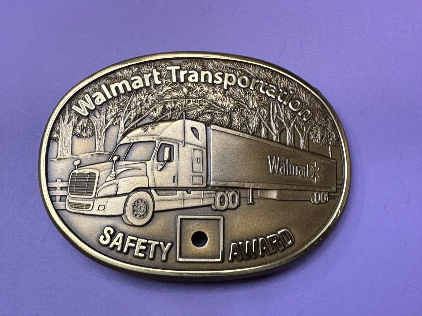 Through The Forrest Walmart Transportation Semi Drivers Safety Award Belt Buckle