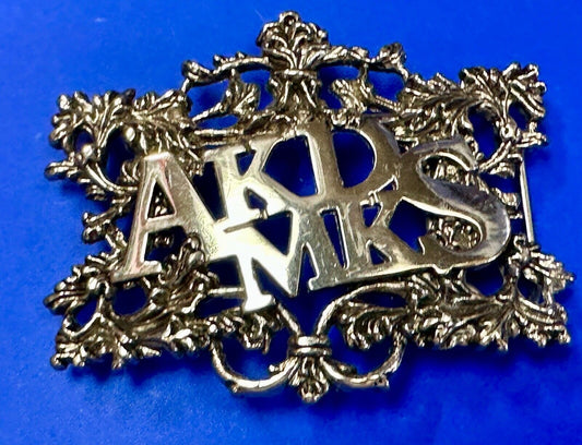 AKDMKS Large Hip Hop Y2K Streetwear Silver Color Ornate see through Belt Buckle
