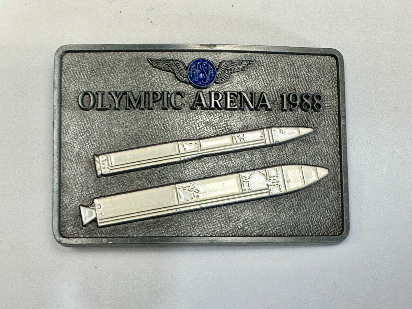 AFSA  Air Force Sergeants Association ROCKETS OLYMPIC ARENA 1988 Belt Buckle