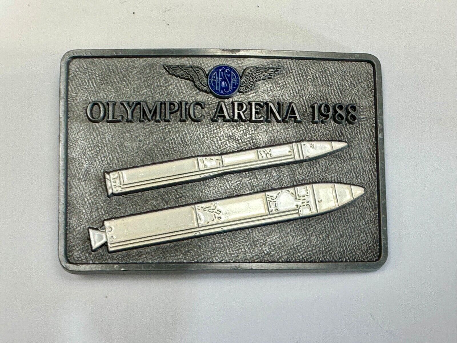 AFSA  Air Force Sergeants Association ROCKETS OLYMPIC ARENA 1988 Belt Buckle