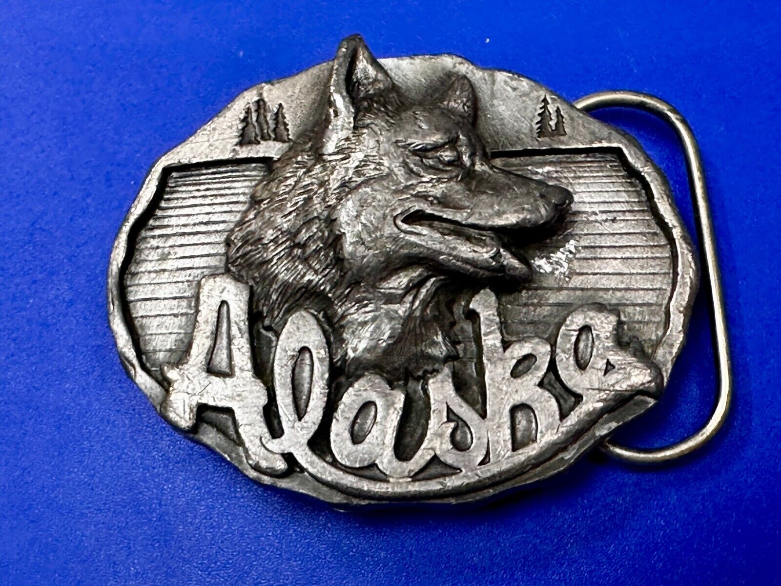 Alaskan Siberian Husky sled dog Commemorative 1987 Belt Buckle by J&H Sales