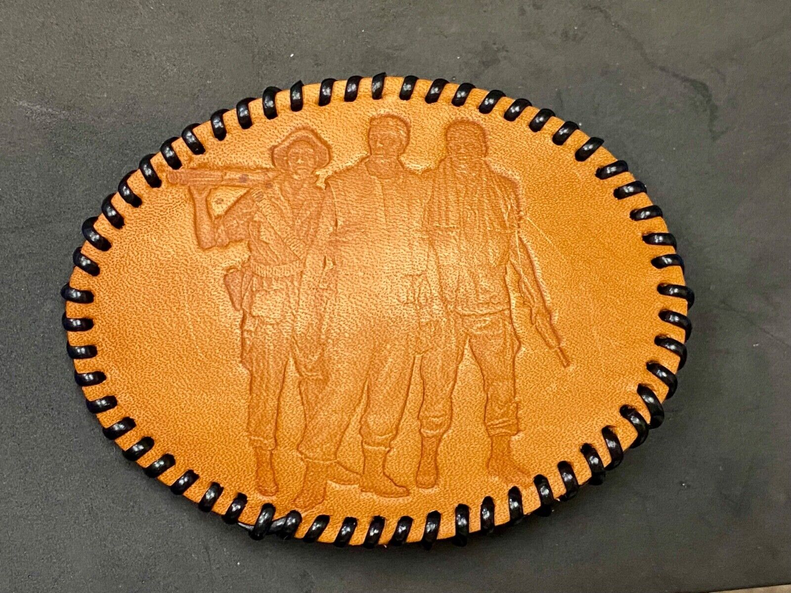 Vietnam Veterans War Memorial  Leather QUALITY large Western Natural Belt Buckle