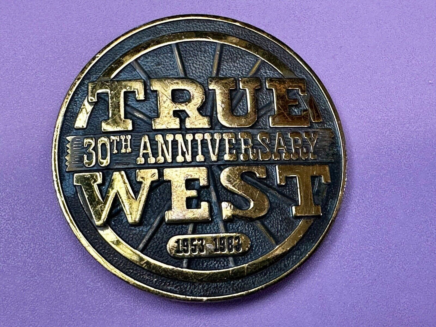 True West 30th University Magazine Commemorative . Add Vintage 1983 Belt Buckle