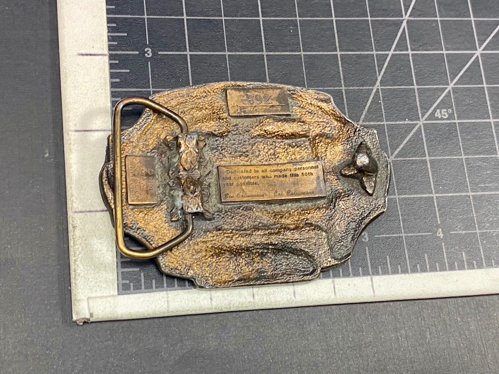 Tisco Tractor Implement Supply Agriculture Farm Farming 50 Year Belt Buckle