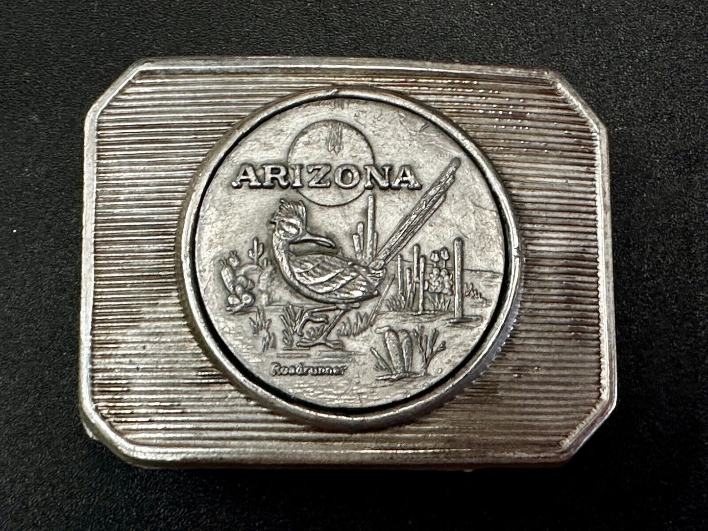 Arizona Roadrunner SouthWestern Desert Bird Vintage Coin Style Belt Buckle