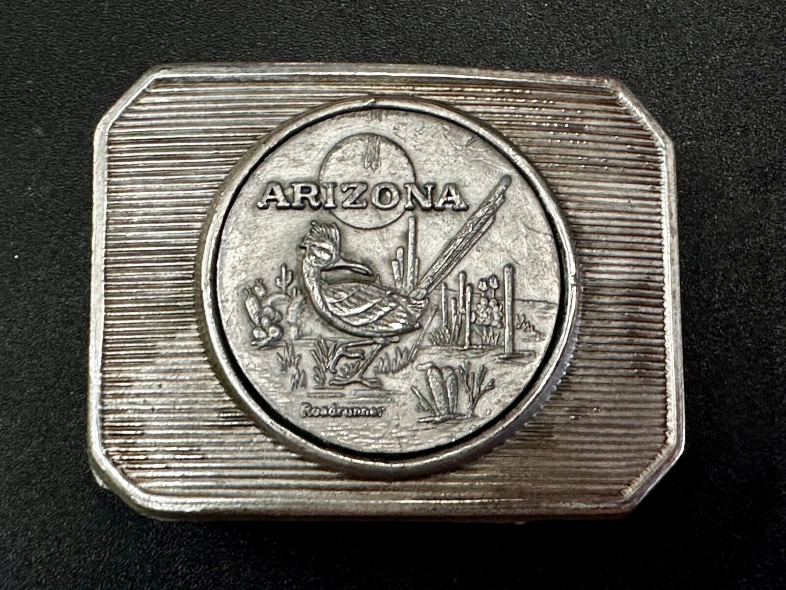 Arizona Roadrunner SouthWestern Desert Bird Vintage Coin Style Belt Buckle
