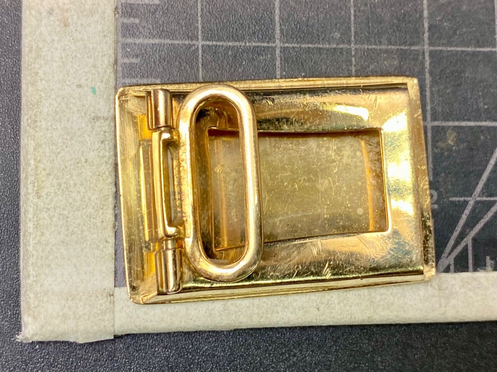 Vintage EOD Initials Make Monogram small formal dress belt buckle