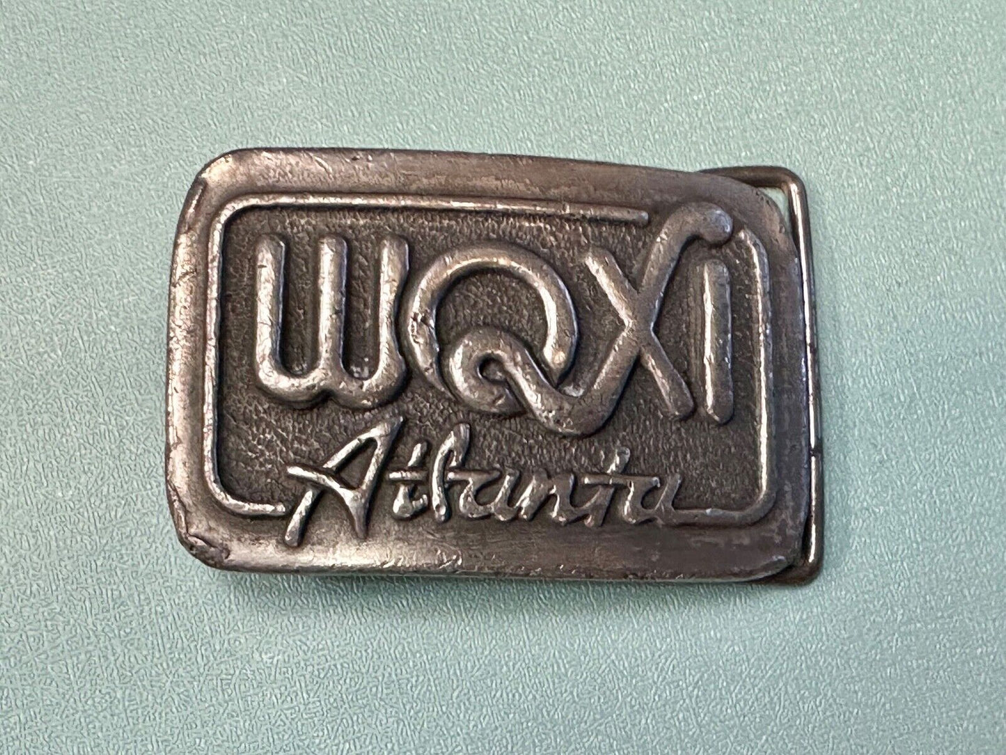 1976 WQXI ATLANTA Vintage Belt Buckle. Collectible, RADIO STATION Promo