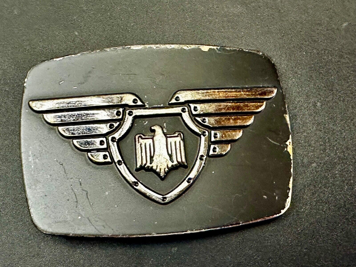 Thunderbird Emblem Logo With Wings 90's Chrome Brand 6172 Belt Buckle