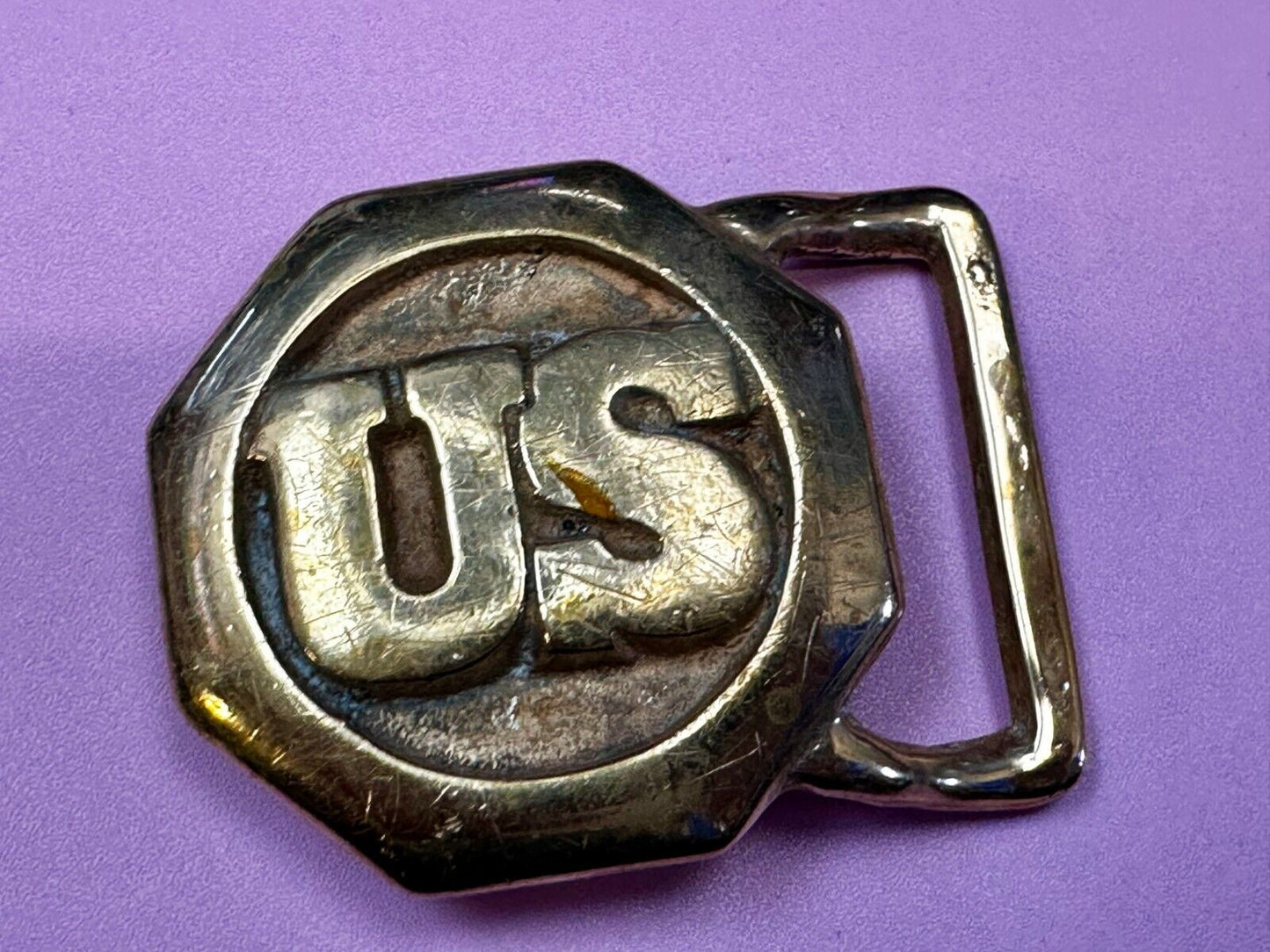 US Civil Soldiers Union Army Replica? Unknown to me! Hexagon Cast Belt Buckle