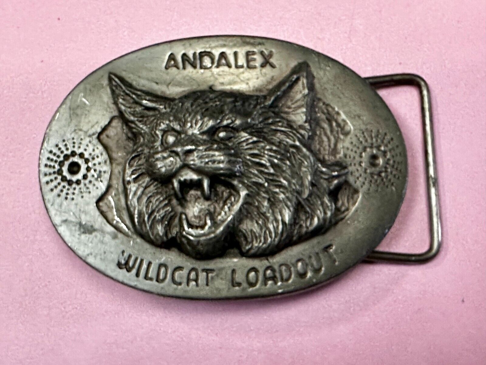 Andalex Wildcat Loadout Vintage Belt Buckle by Sculpture Artist Gary Frazen
