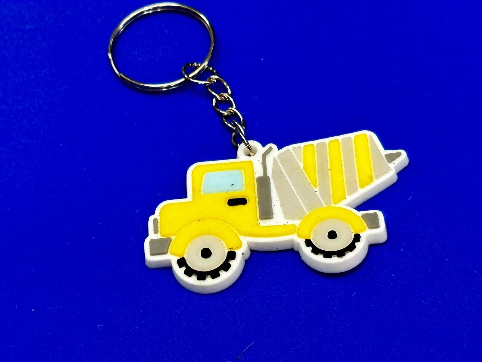Toy Cement Truck cutout Keychain - Key Ring Chain