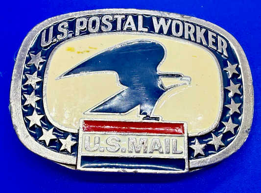 U.S. Postal Worker Service U.S Mail Vintage Buckle Bakery Belt Buckle