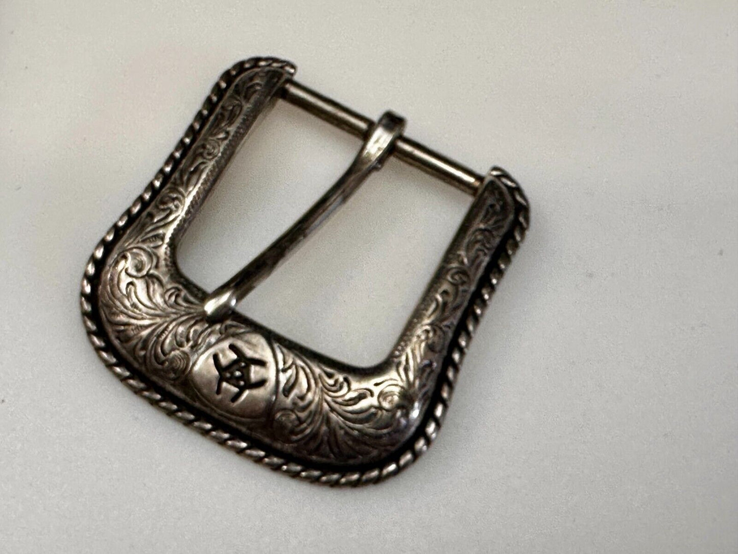 ARIAT Silver Belt Buckle A2108 Ranger Style Replacement Western Belt Buckle
