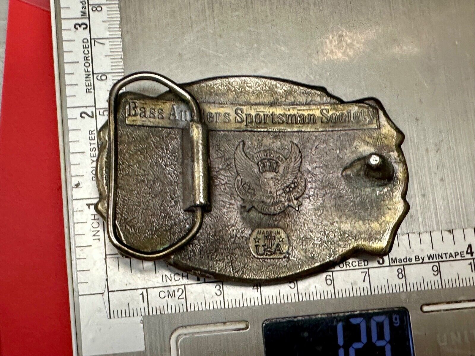 BASS Fishing Anglers Sportsman's Society Club 0 Great American Belt buckle Co