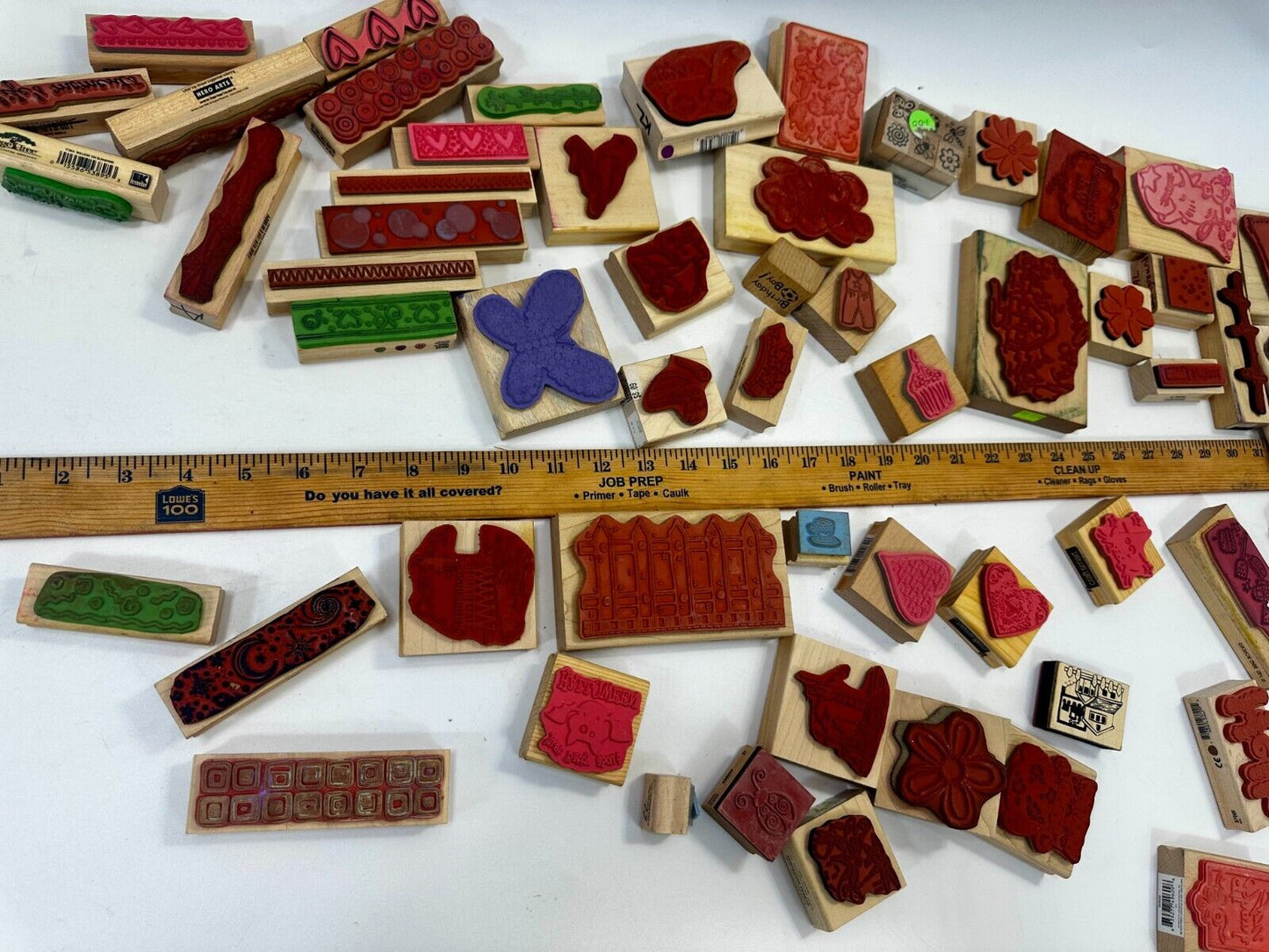 6.5 Pounds of Rubber Stamps HUGE LOT - Mostly NEW! Scrapbook Teachers SCORE!