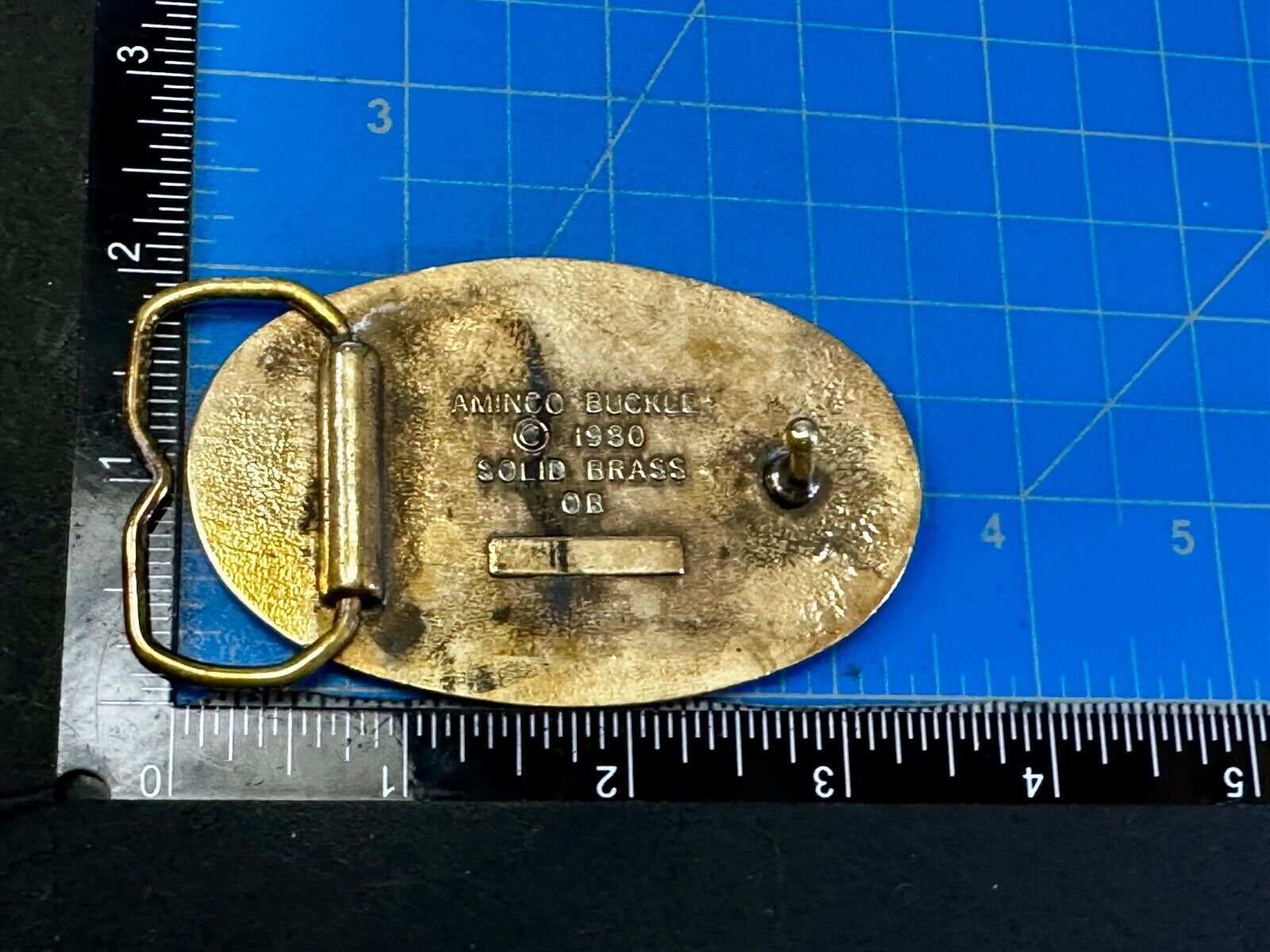 A Genuine Mechanic We come through in a clutch -Aminco 1980 Brass Belt Buckle