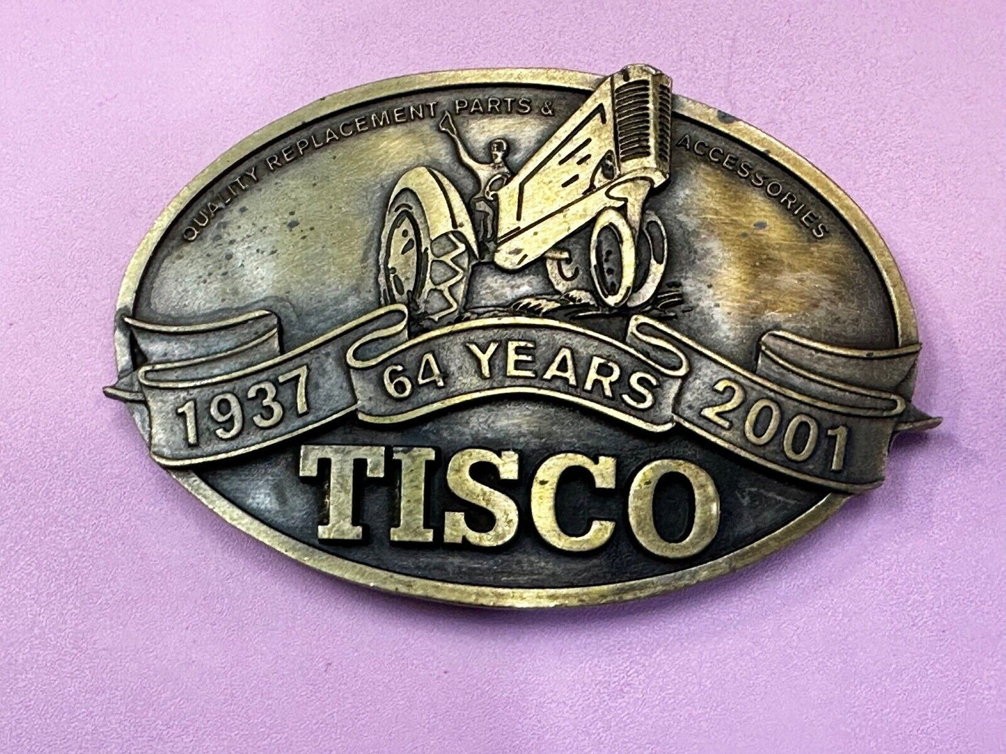 TISCO Tractor Implement Supply Replacement Parts 64 years, 2001 Belt Buckle