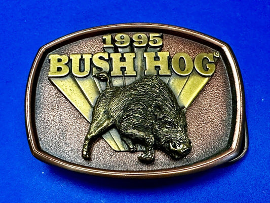 1995 Bush Hog Vintage Farm Agriculture Lawn Care Belt Buckle By Spec Cast