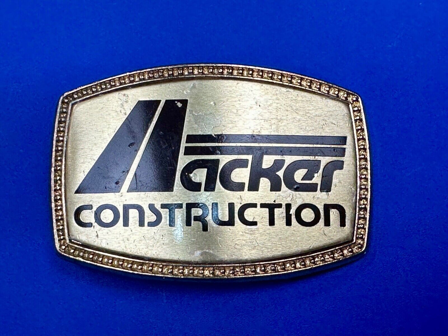 ACKER Home Construction Company Promo Advertising belt buckle  FL, GA, Texas