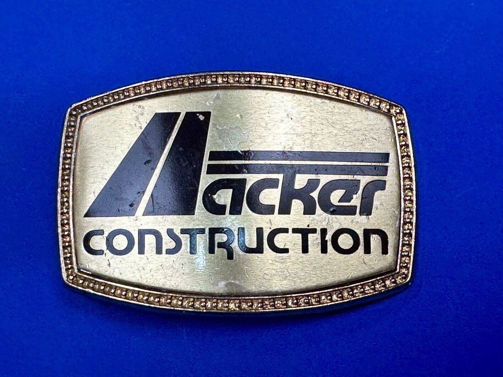 ACKER Home Construction Company Promo Advertising belt buckle  FL, GA, Texas