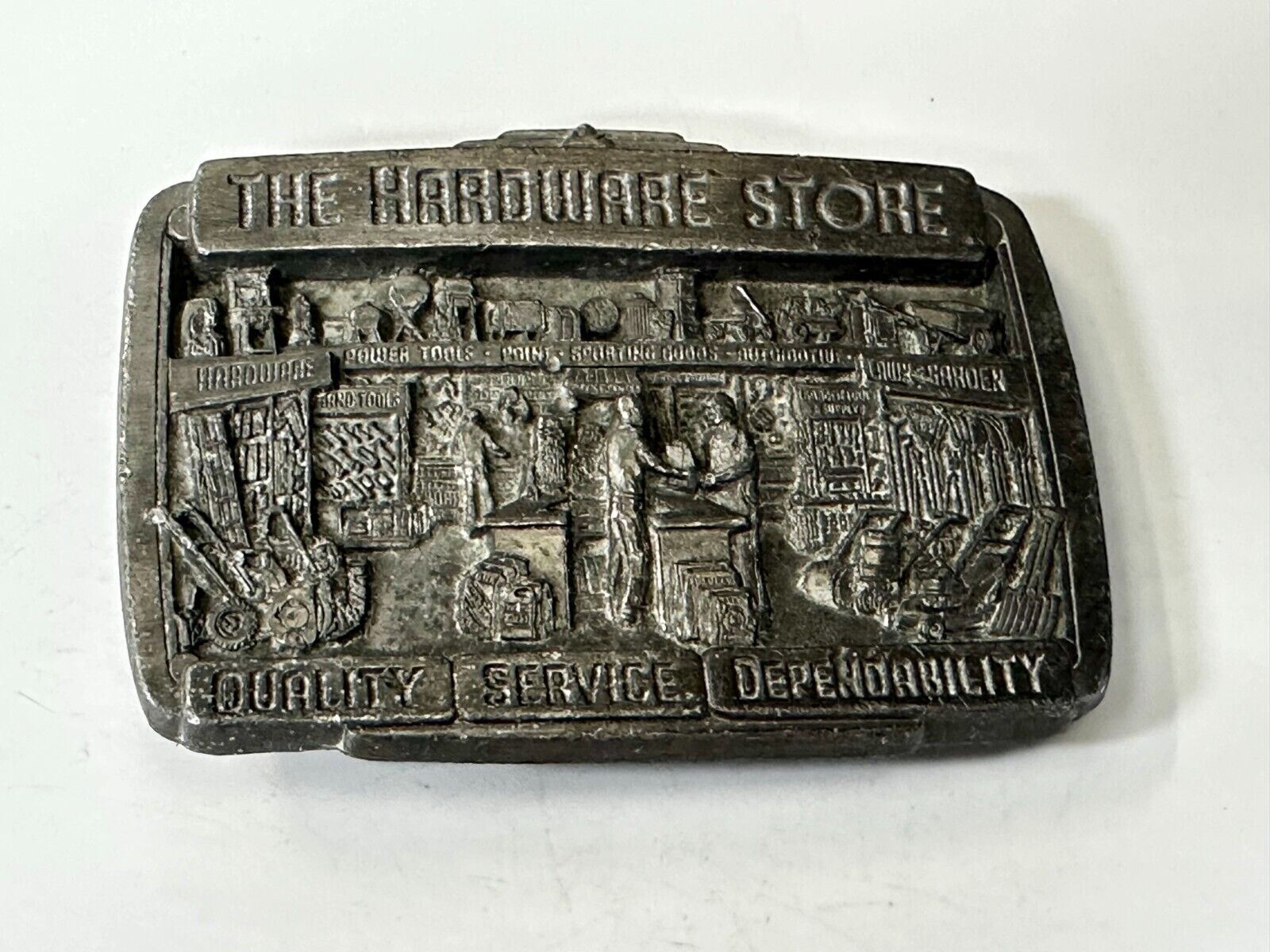 The Hardware Store - Quality Service Dependability Commemorate 1987 Belt Buckle