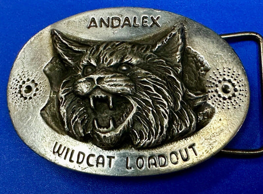 Andalex Wildcat Loadout Vintage Belt Buckle by Sculpture Artist Gary Frazen