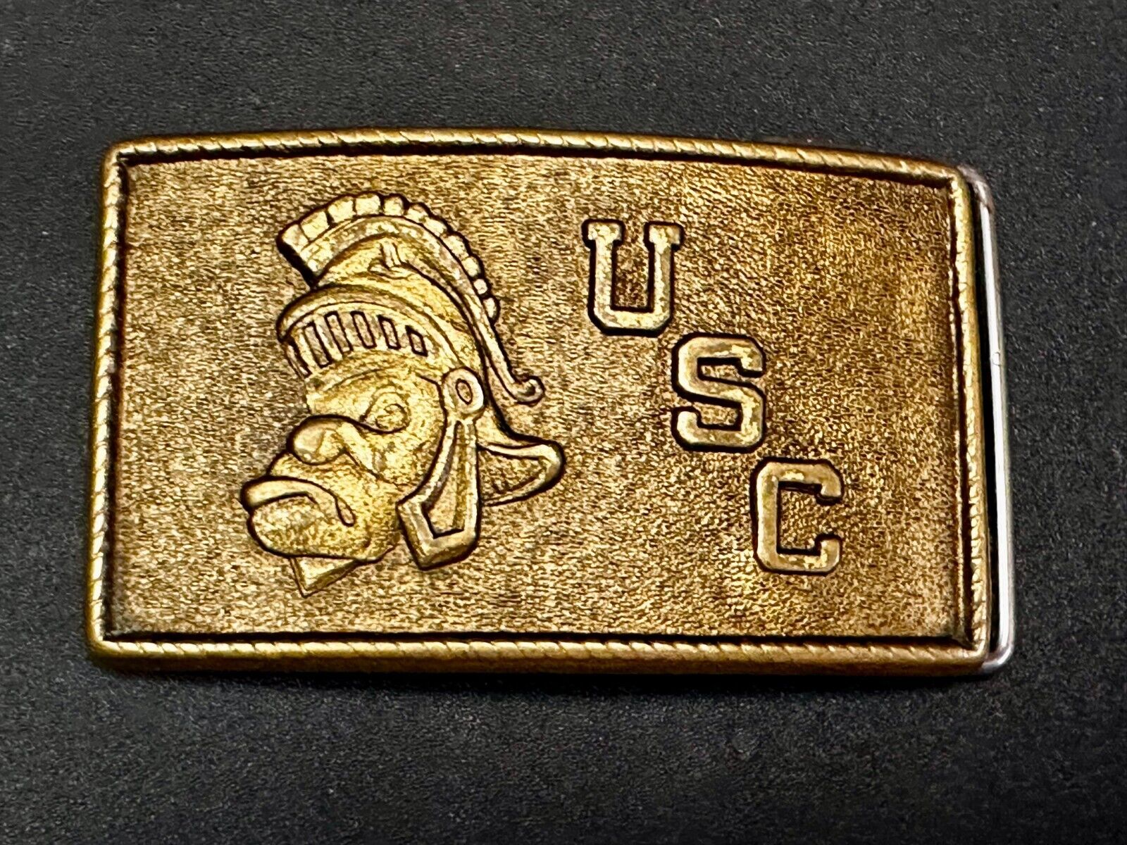 USC University Of Southern California Trojans Football Sports VTG Belt Buckle