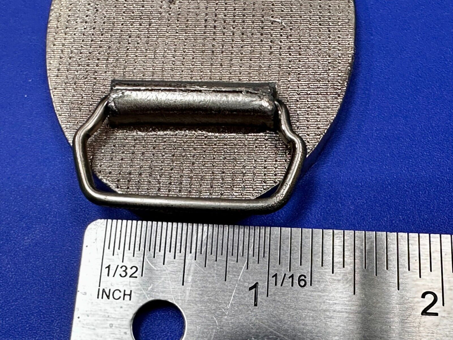 US Navy Fighter Jet Battleship Blue Anchor Vintage 3" Wide Belt Buckle #2260