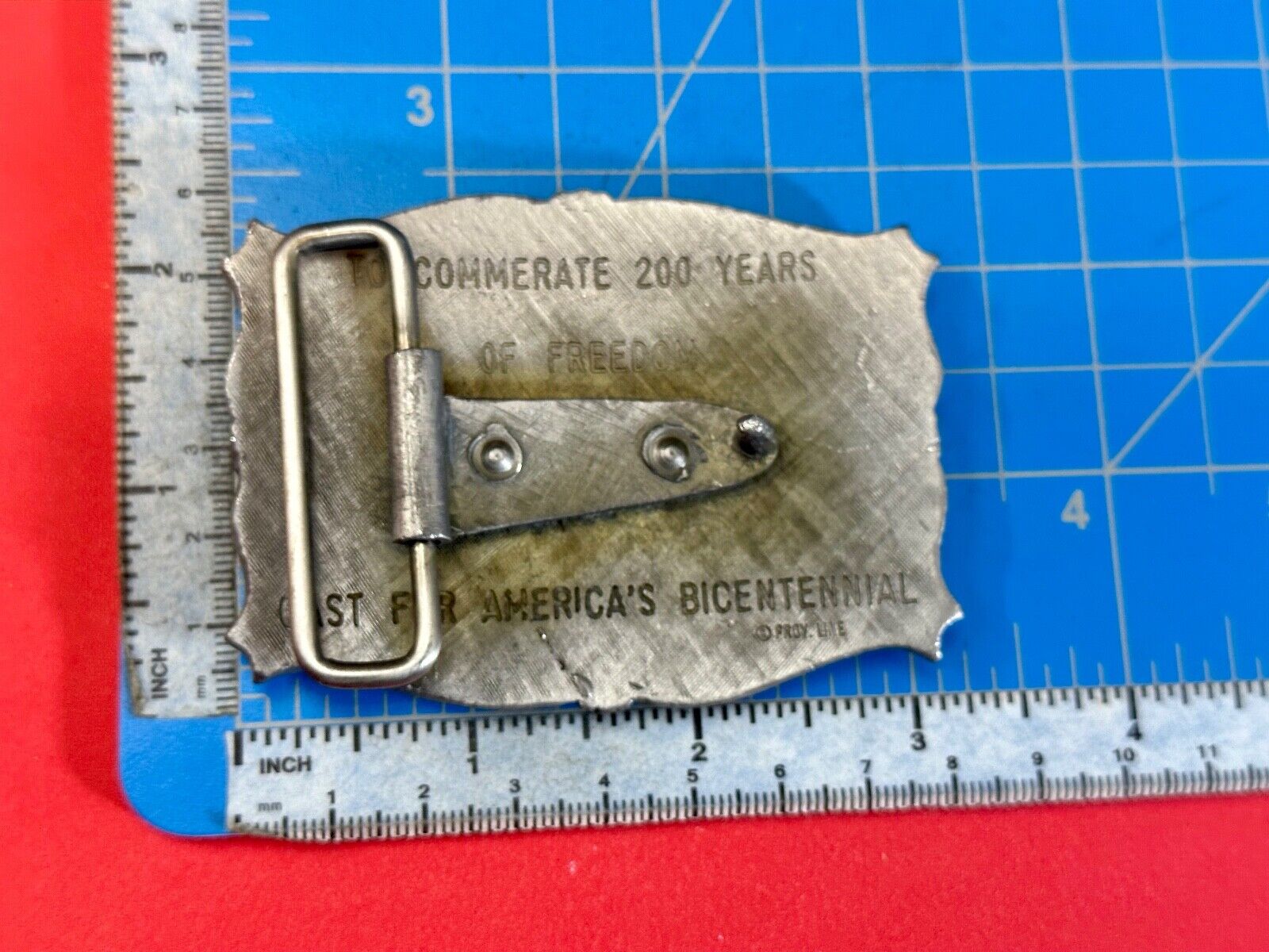 Americas Bicentennial 200 year Celebration 1976 belt buckle by Prov-Line