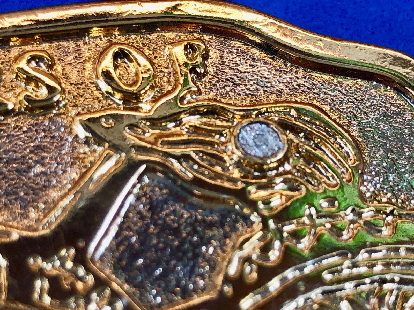 Vintage 1986 Golden Statue of Liberty New York NYC Belt Buckle 100 Years