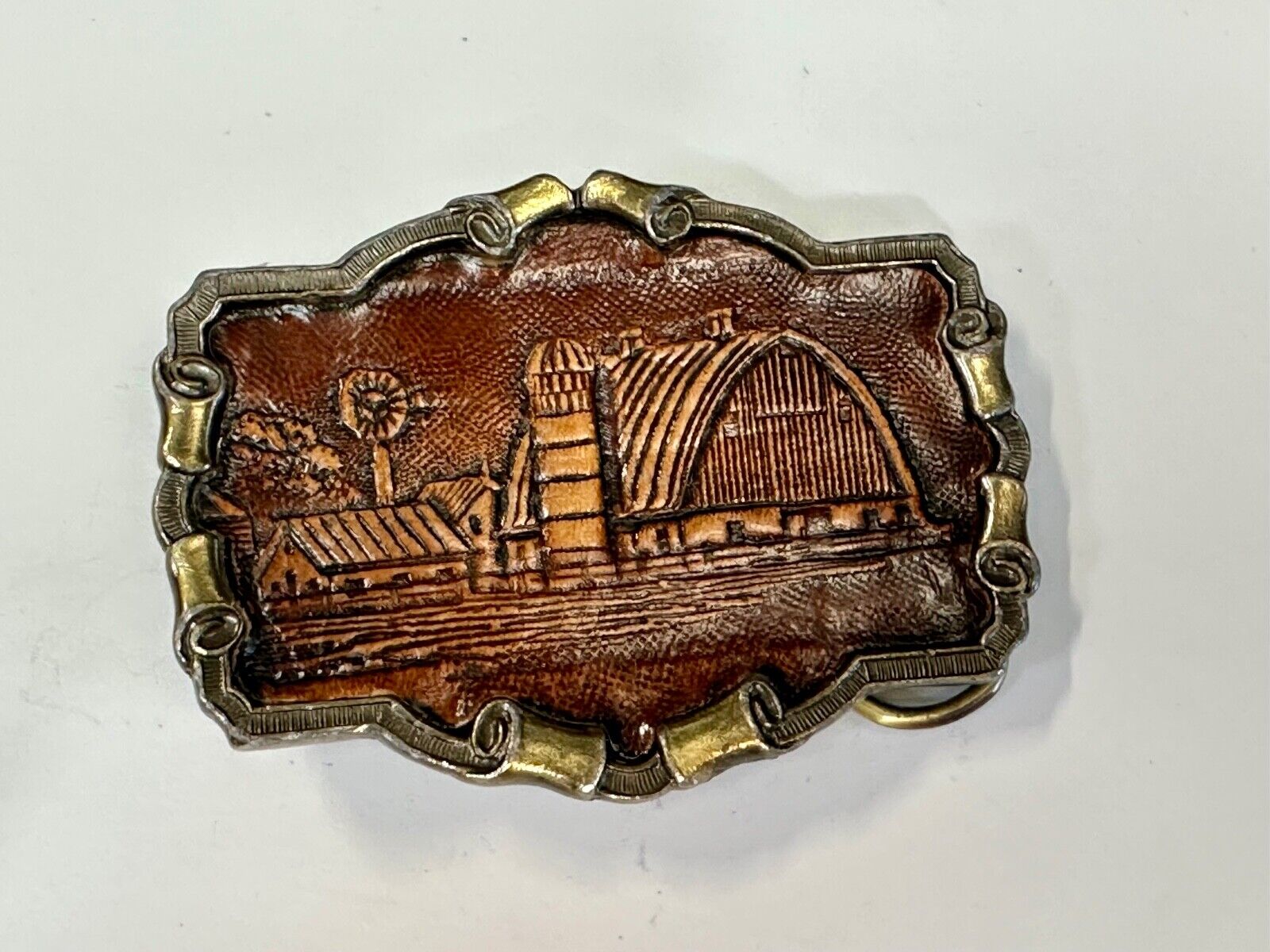 Americas Great Farmland vintage 1980 Great American vintage belt buckle Co
