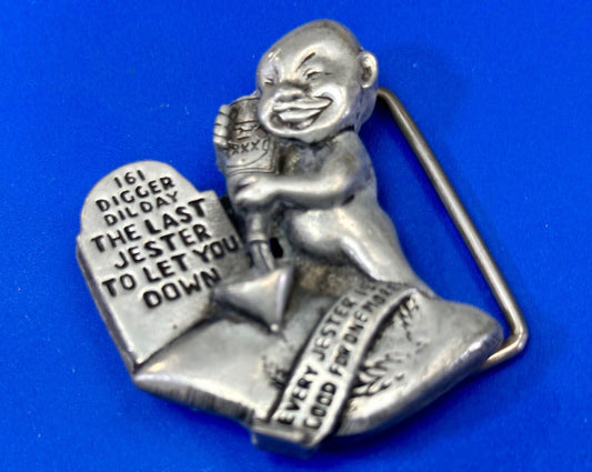 Tombstone 161 Digger Dil Day The LASt Jester to let you down belt buckle by JDL