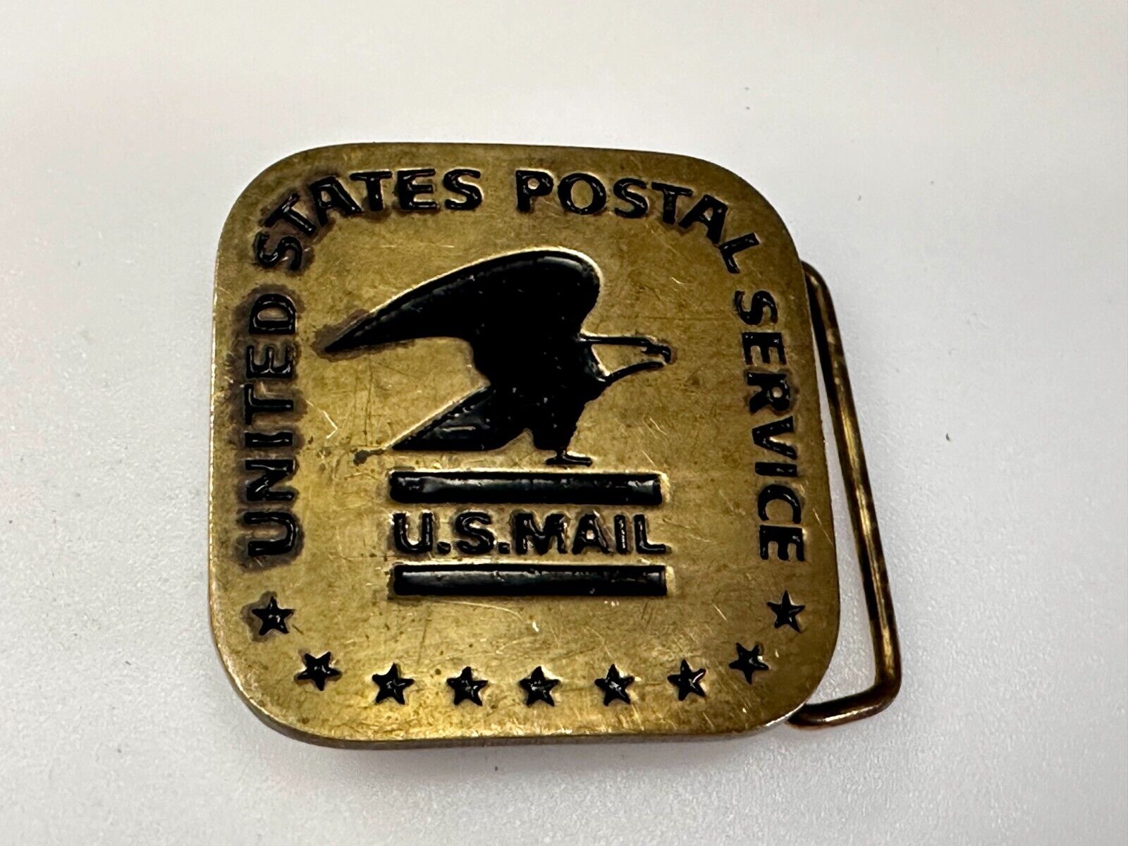 USPS United States Postal Service U.S Mail Solid Brass Belt Buckle by Baron BBB