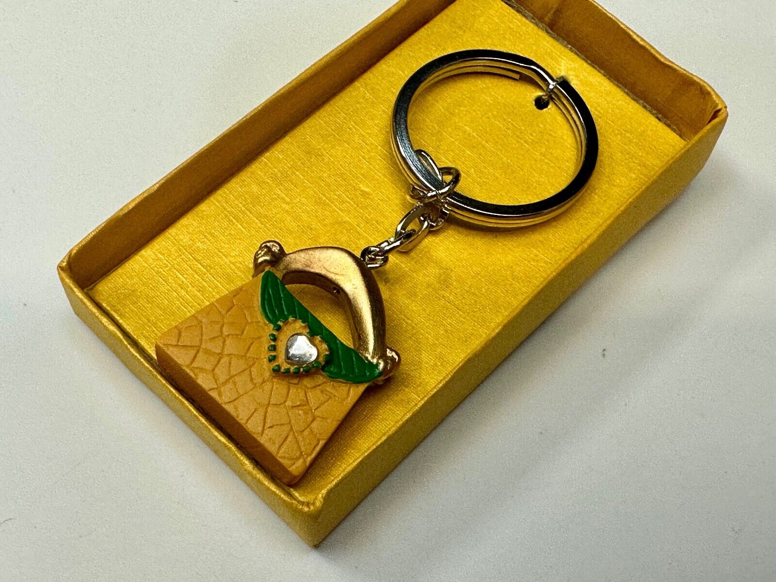 Adorable multicolor Purse with heart Fashioncraft Keychain - Key Ring Chain