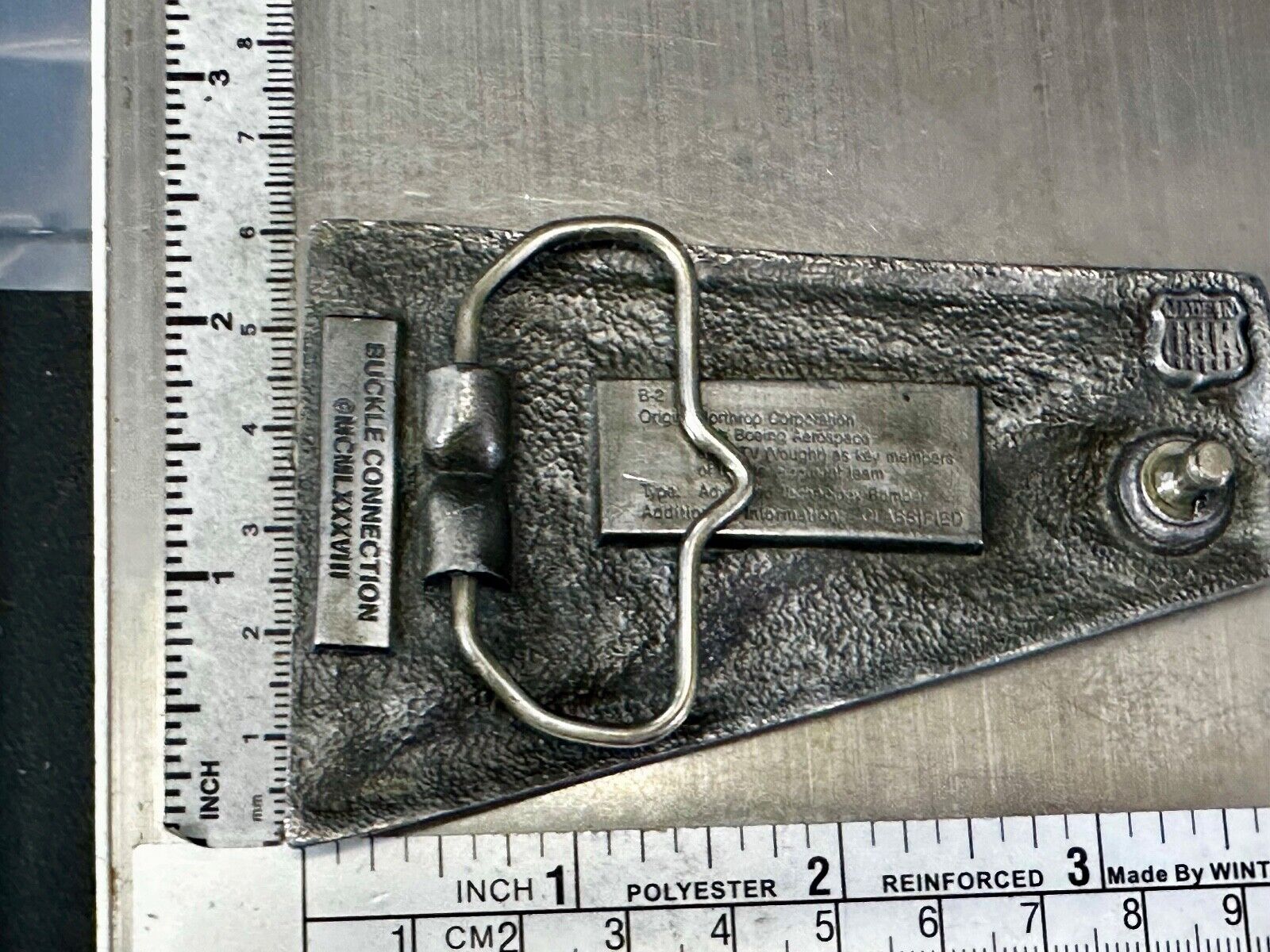 B-2 Stealth Advanced Technology Bomber US Aircraft Commemorative Belt Buckle
