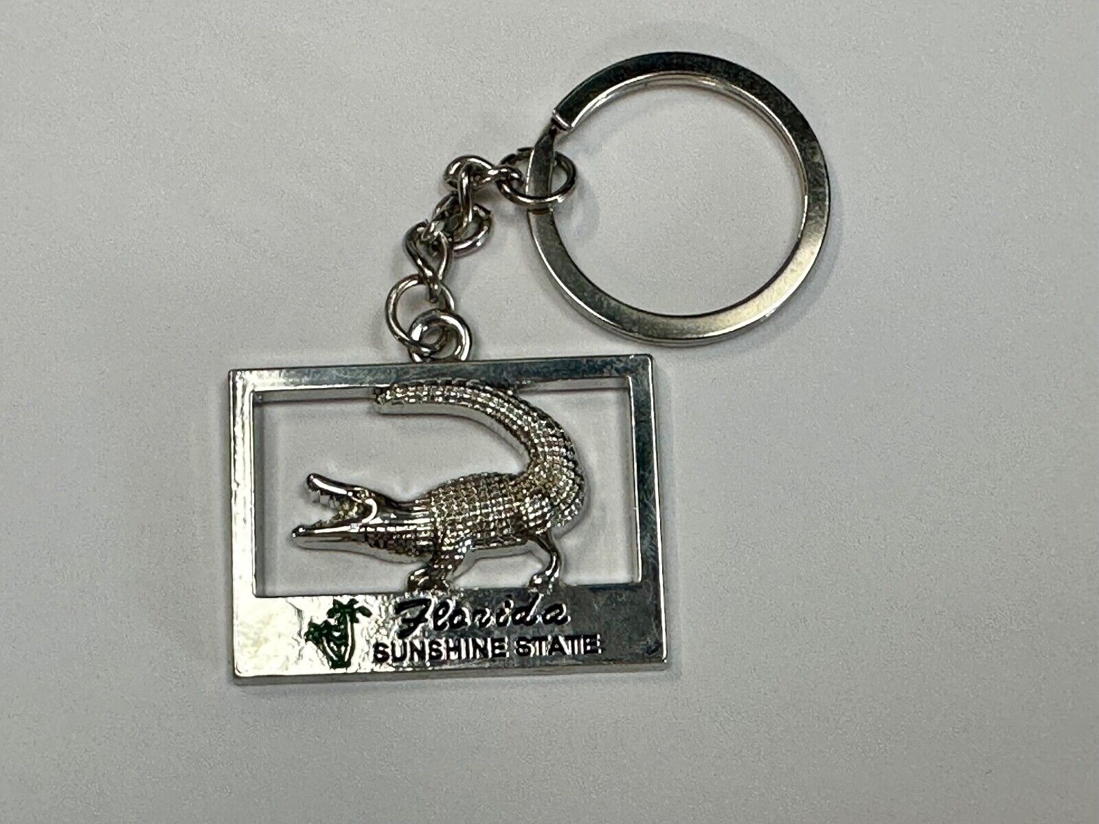 Alligator, Florida,  The Sunshine State souvenir Keychain - Key Ring Chain