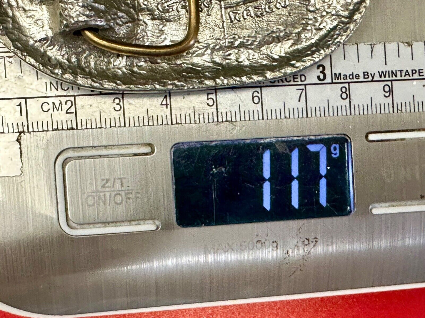 Utah Railway Co Vtg Train Railroad 83 Years - Gary Prazen Sculpture Belt Buckle