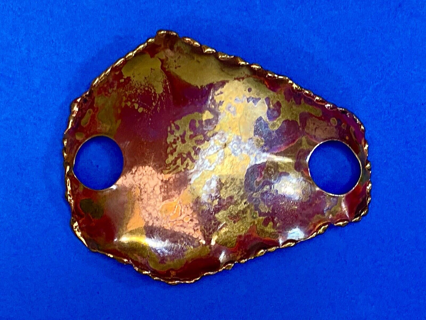 Vintage Made In India? India Inspired Brass Scarf Loupe Buckle 