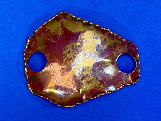 Vintage Made In India? India Inspired Brass Scarf Loupe Buckle 